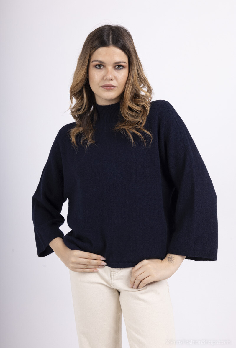 Grossiste Max & Enjoy (Vêtements) - Pull col montant manches 3 ⁄ 4