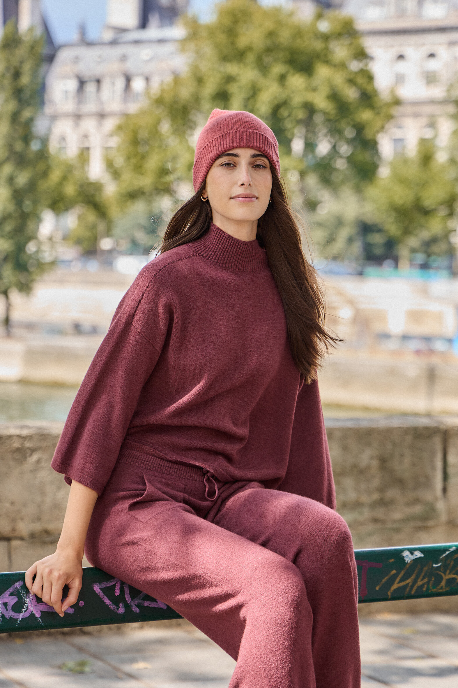 Grossiste Max & Enjoy (Vêtements) - Pull col montant manches 3 ⁄ 4
