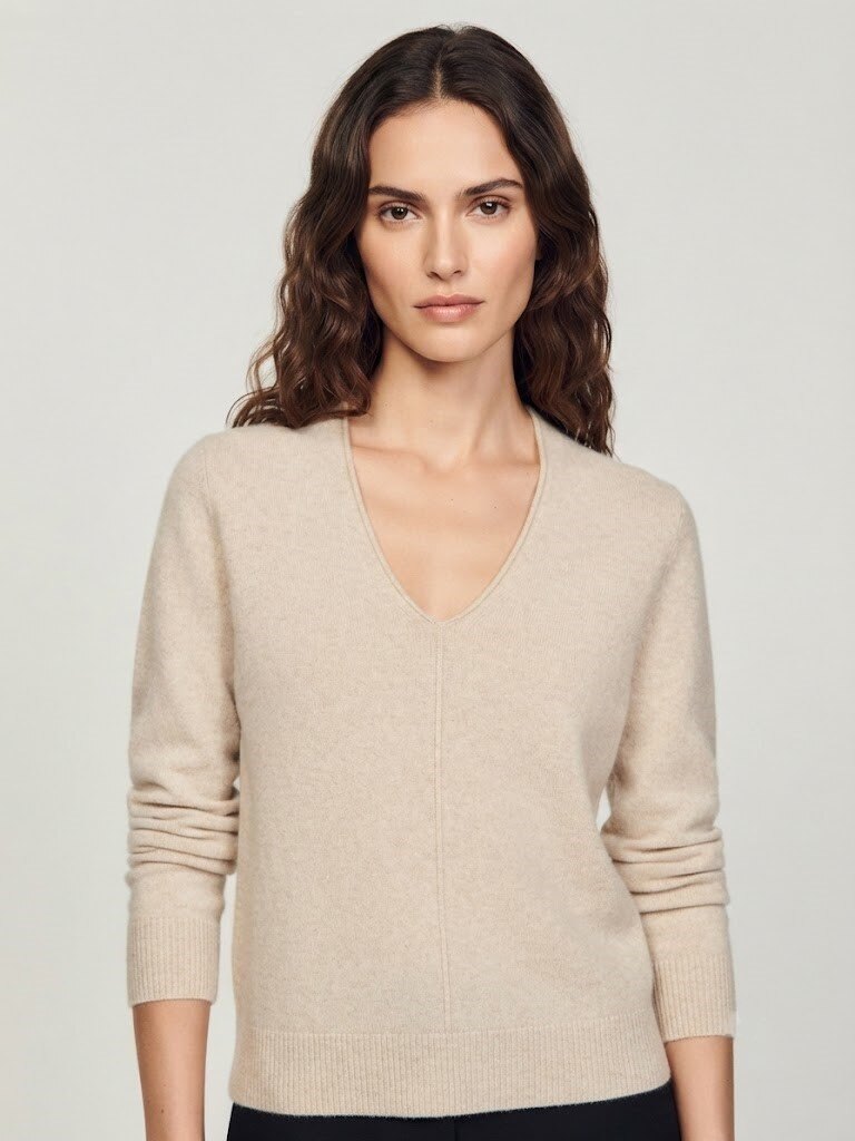 Grossista Max & Enjoy (Vêtements) - Maglione in maglia senza cuciture al tatto di cashmere
