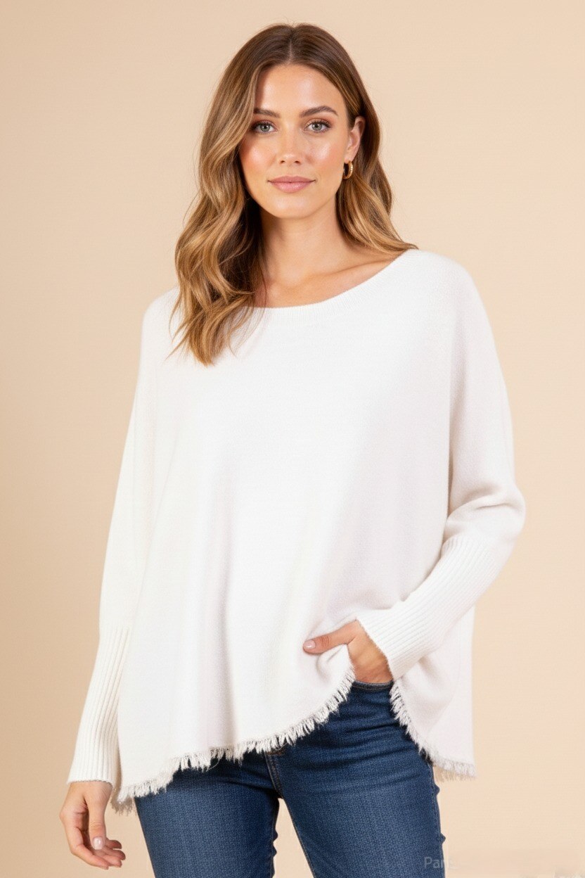 Wholesaler Max & Enjoy (Vêtements) - Seamless Oversized Sweater – Cashmere Softness