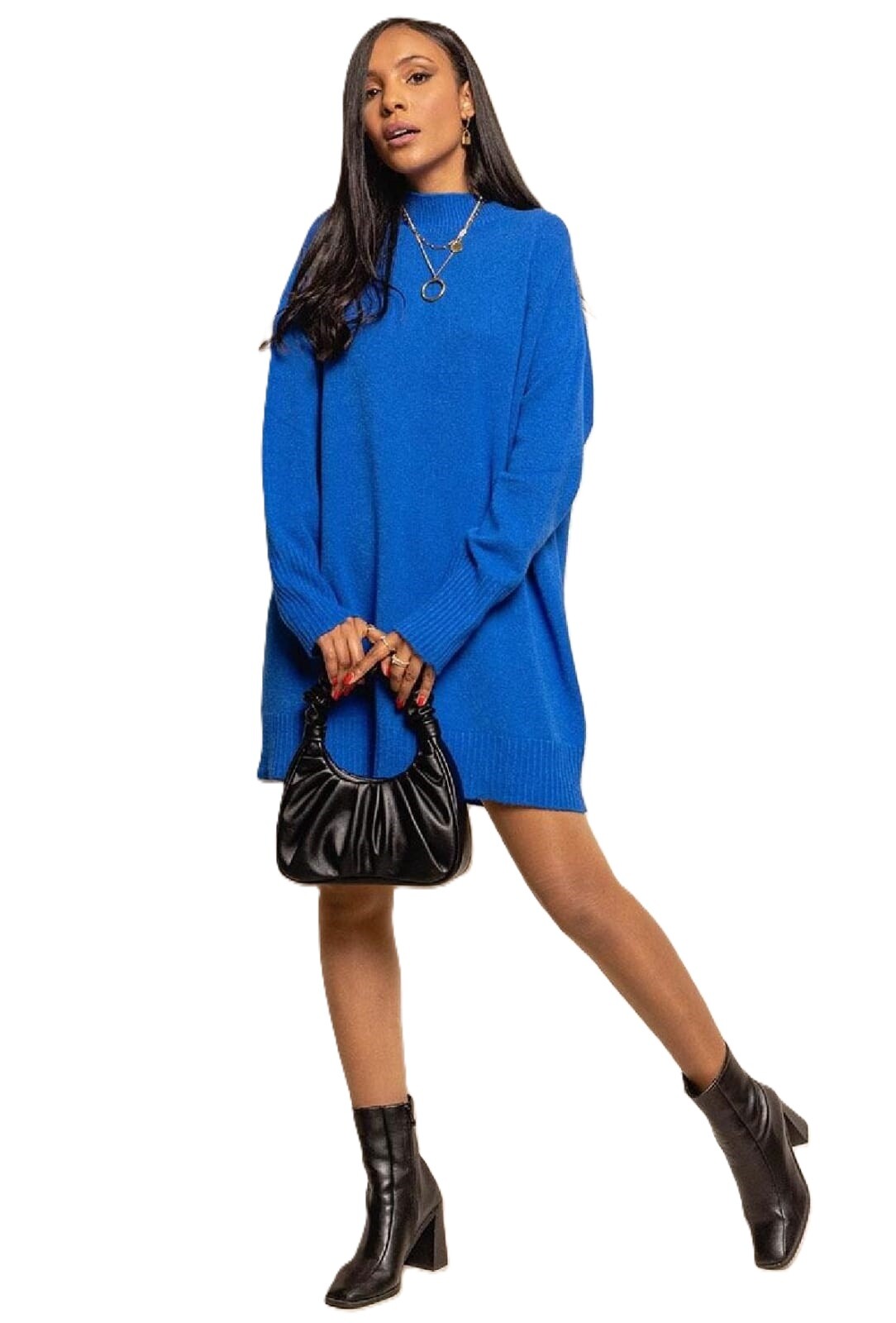 Großhändler Max & Enjoy (Vêtements) - Langer nahtloser Rollkragenpullover, Kaschmir-Touch