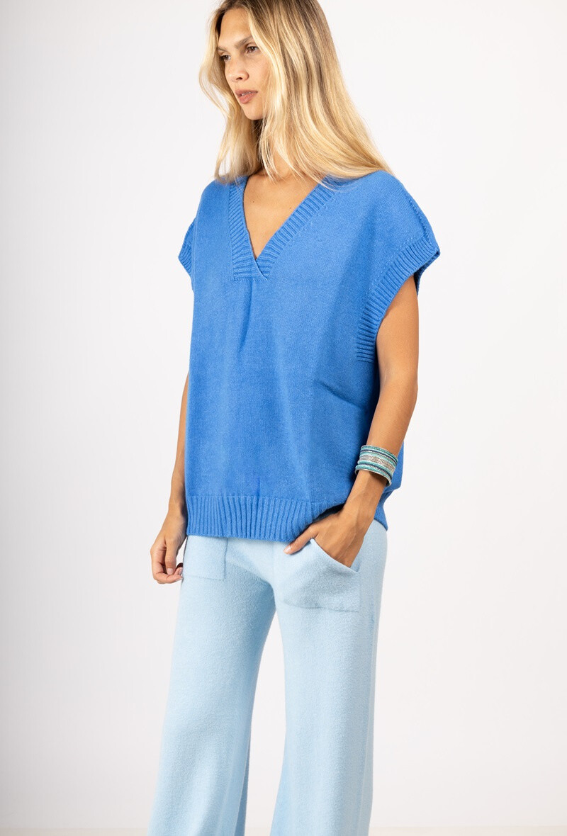 Wholesaler Max & Enjoy (Vêtements) - Oversized seamless and sleeveless sweater