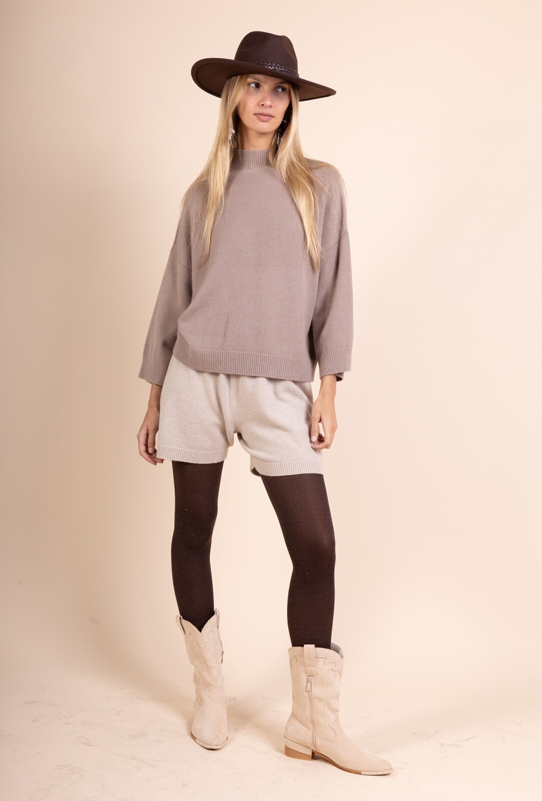 Grossista Max & Enjoy (Vêtements) - Maglione a collo alto senza cuciture