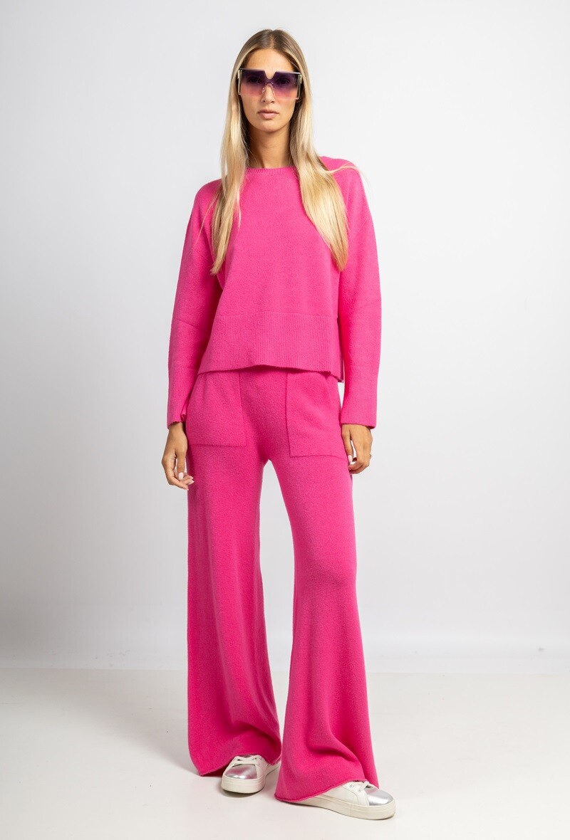 Wholesaler Max & Enjoy (Vêtements) - Oversized crew neck sweater with a wide ribbed hem