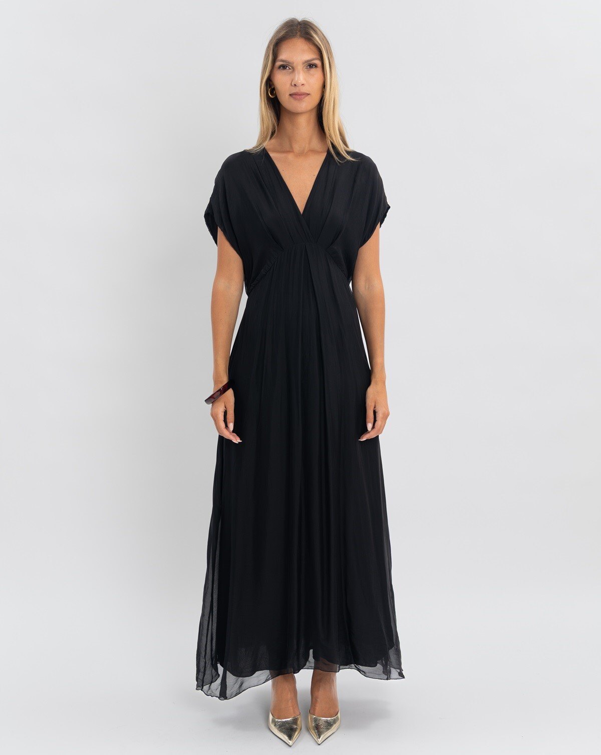 Grossiste Max & Enjoy (Vêtements) - ROBE LONGUE EN SOIE VAPOREUSE