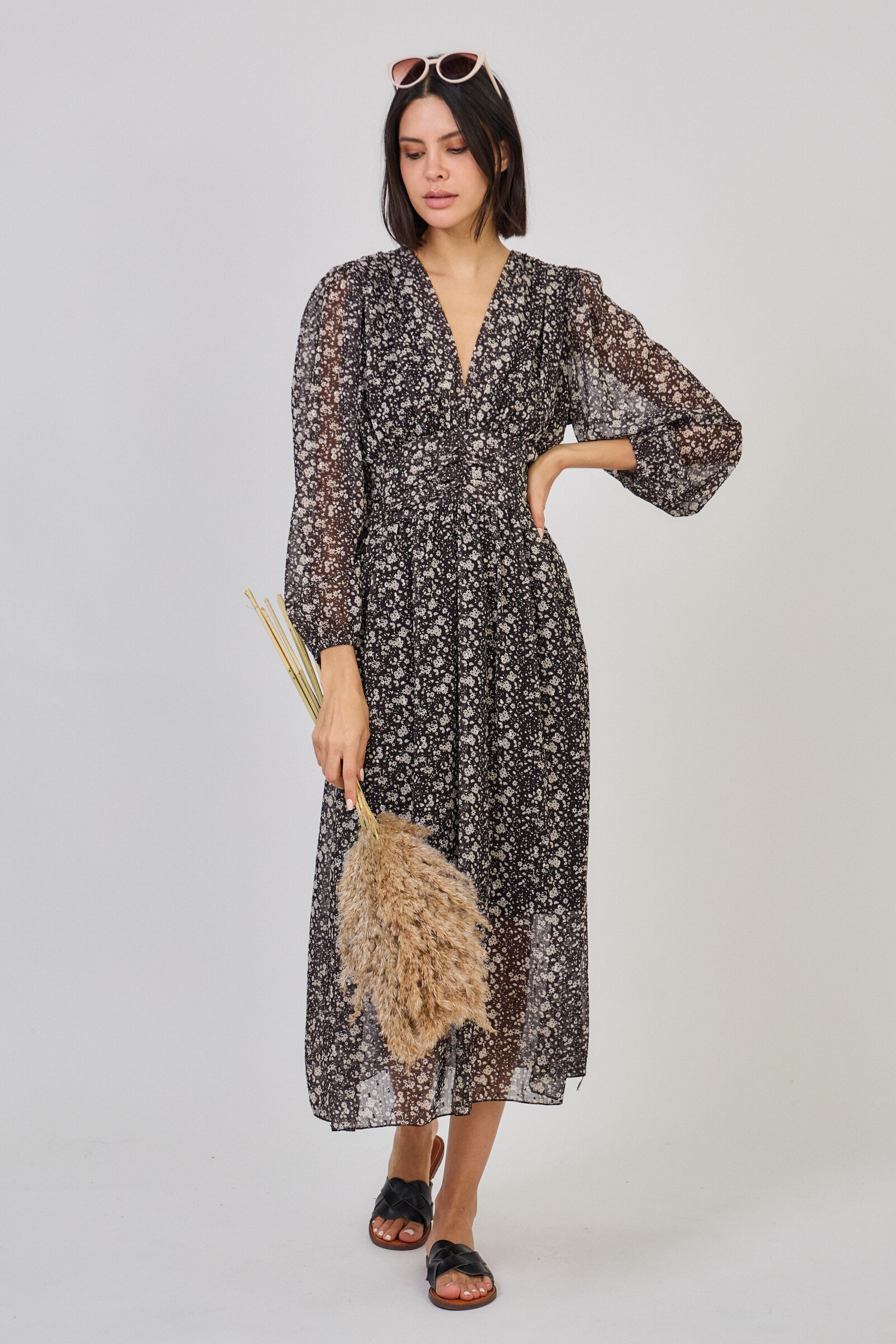 Grossiste Max & Enjoy (Vêtements) - Robe longue "Motif floral Liberty"