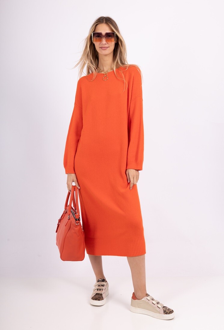 Wholesaler Max & Enjoy (Vêtements) - Seamless oversized round neck maxi dress