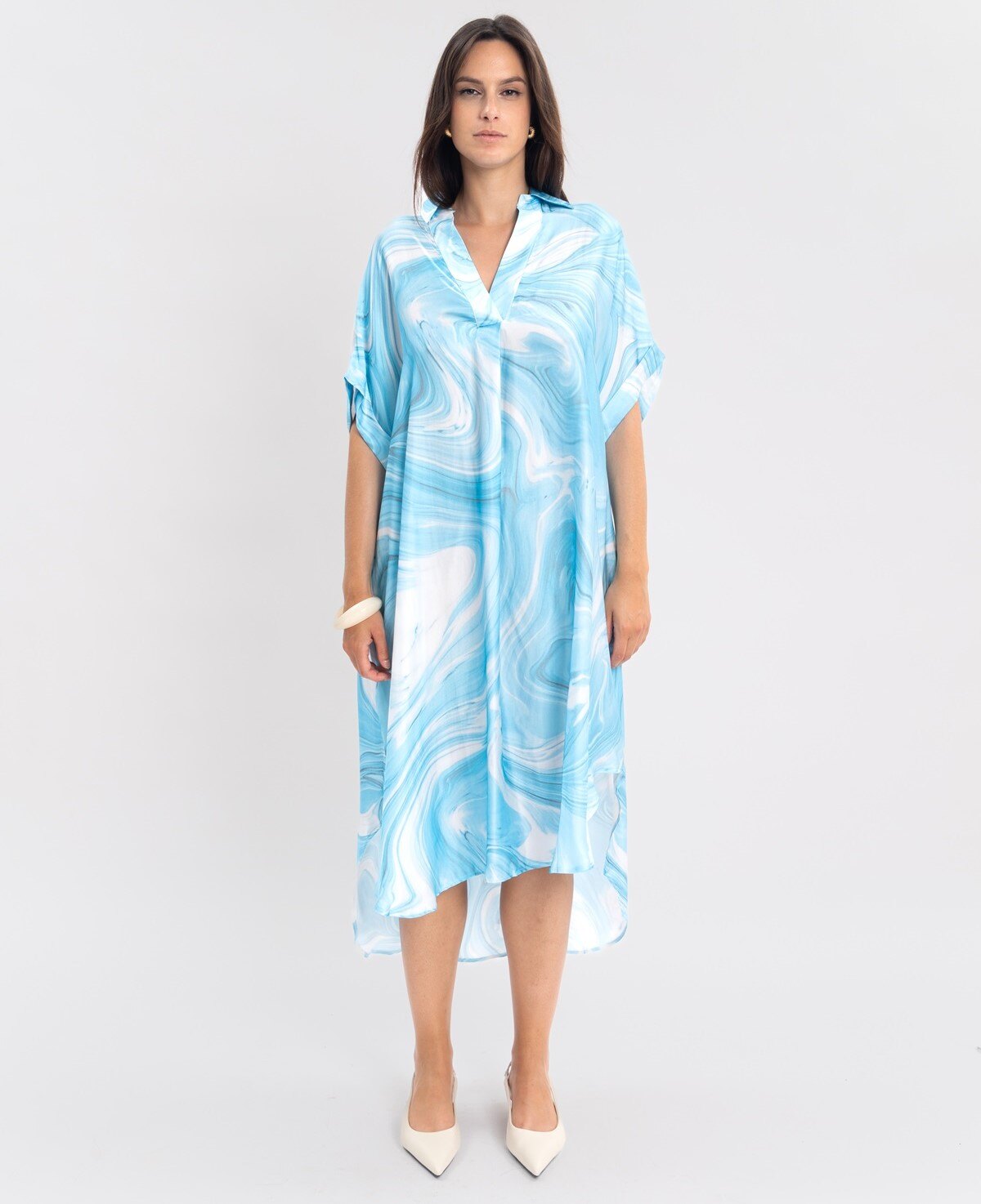 Grossiste Max & Enjoy (Vêtements) - Robe chemise en soie mélangée