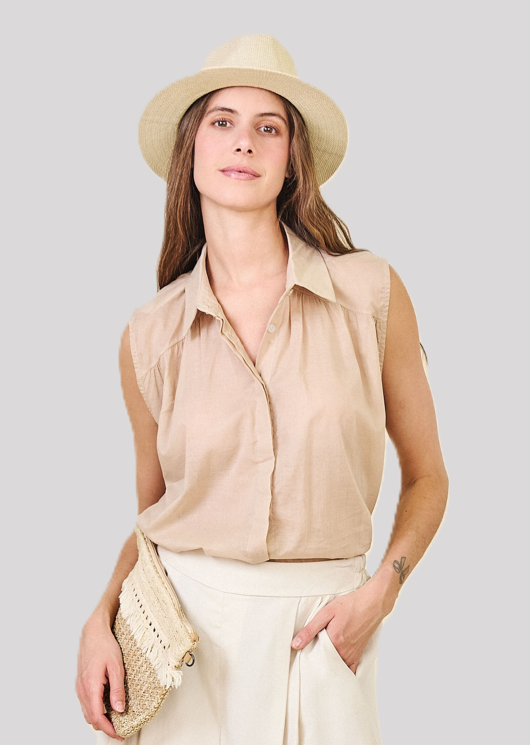 Wholesaler Max & Enjoy (Vêtements) - Pleated skirt-style shorts in Lyocell