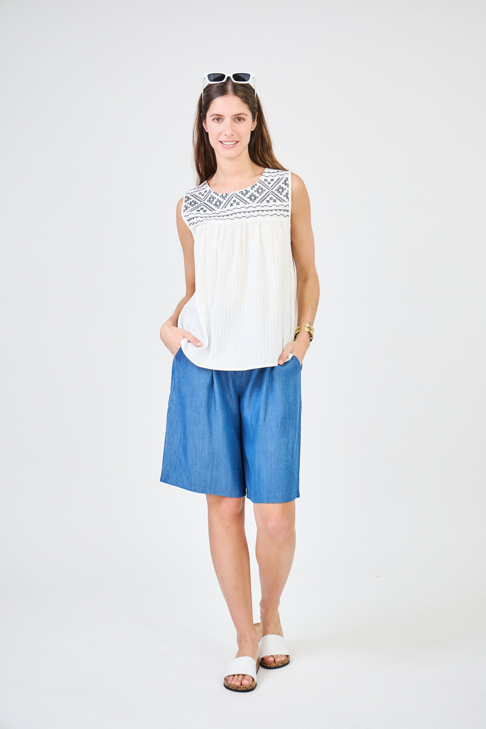 Großhändler Max & Enjoy (Vêtements) - Bermuda "Jeans -Effekt" 100% Lyozell