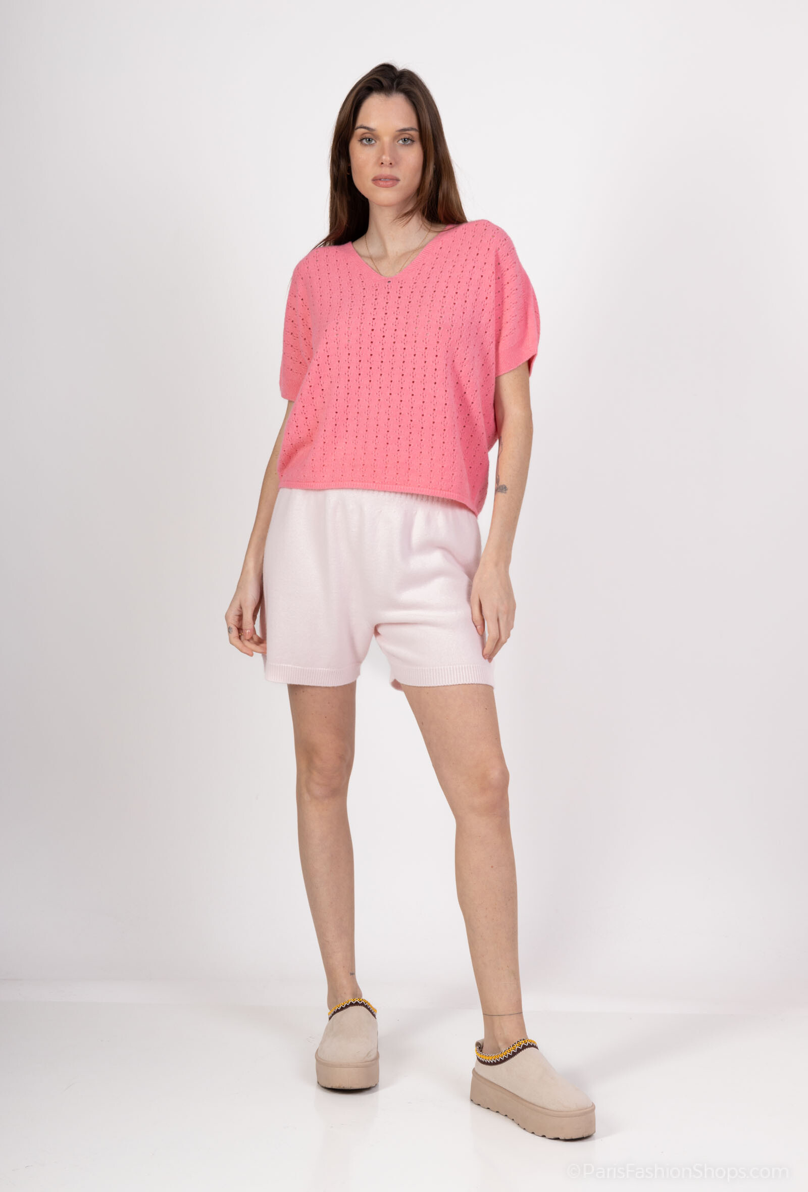 Grossista Max & Enjoy (Vêtements) - Shorti senza soluzione di continuità, ampio elastico in vita