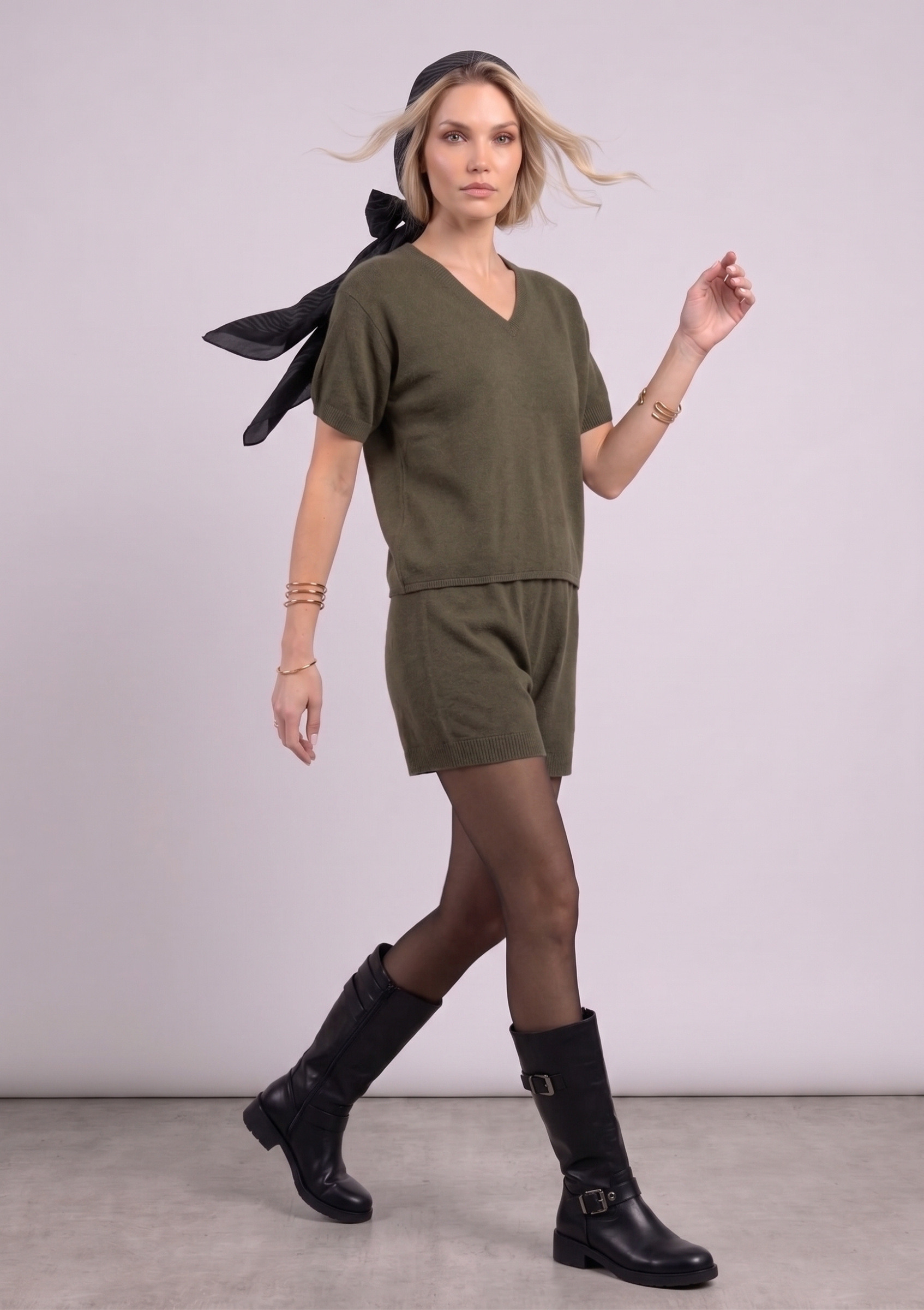 Grossiste Max & Enjoy (Vêtements) - Short en maille sans couture