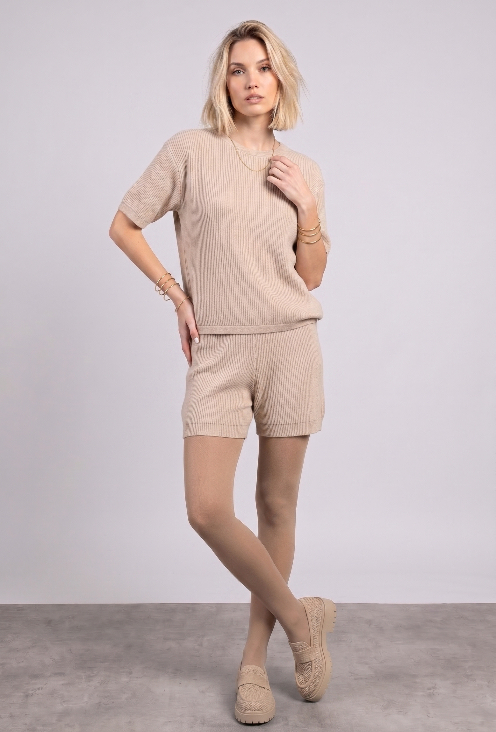 Großhändler Max & Enjoy (Vêtements) - Nahtlose Strickshorts