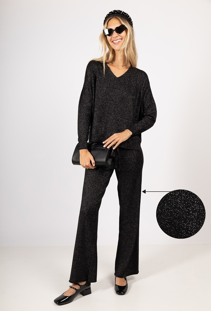 Grossiste Max & Enjoy (Vêtements) - Capsule fête-Pantalon lurex sans couture
