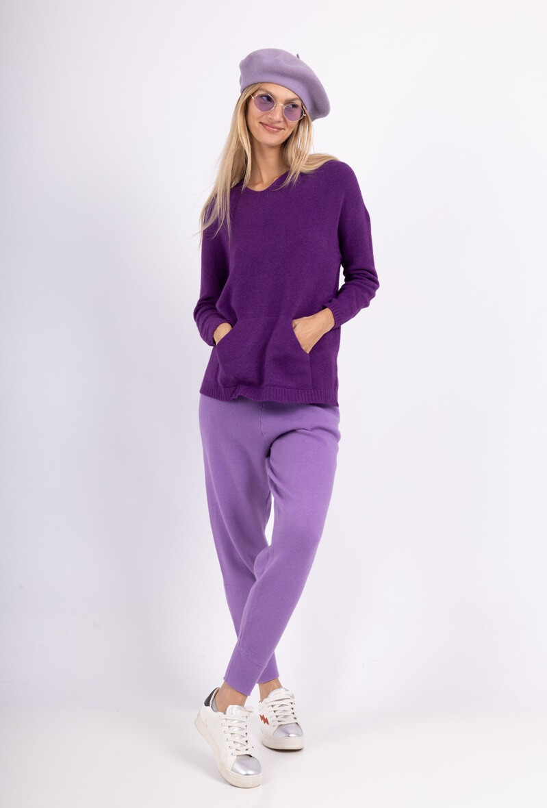 Grossiste Max & Enjoy (Vêtements) - Pantalon style jogging resserré en bas, deux poches, avec cordon