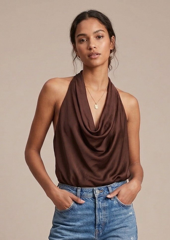 Grossiste Max & Enjoy (Vêtements) - Top en soie mélangée