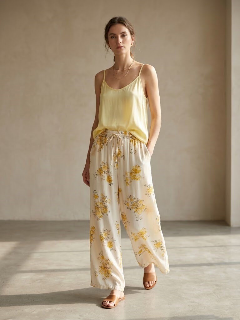 Grossista Max & Enjoy (Vêtements) - Top fluido in seta mista