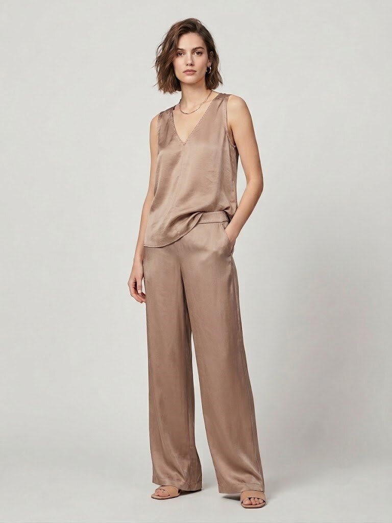 Großhändler Max & Enjoy (Vêtements) - Satin-Trägertop