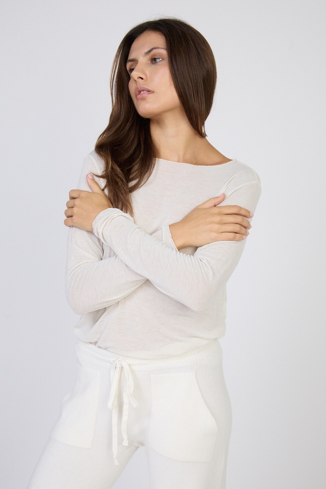 Grossista Max & Enjoy (Vêtements) - Dolcevita seconda pelle in cashmere tinta unita