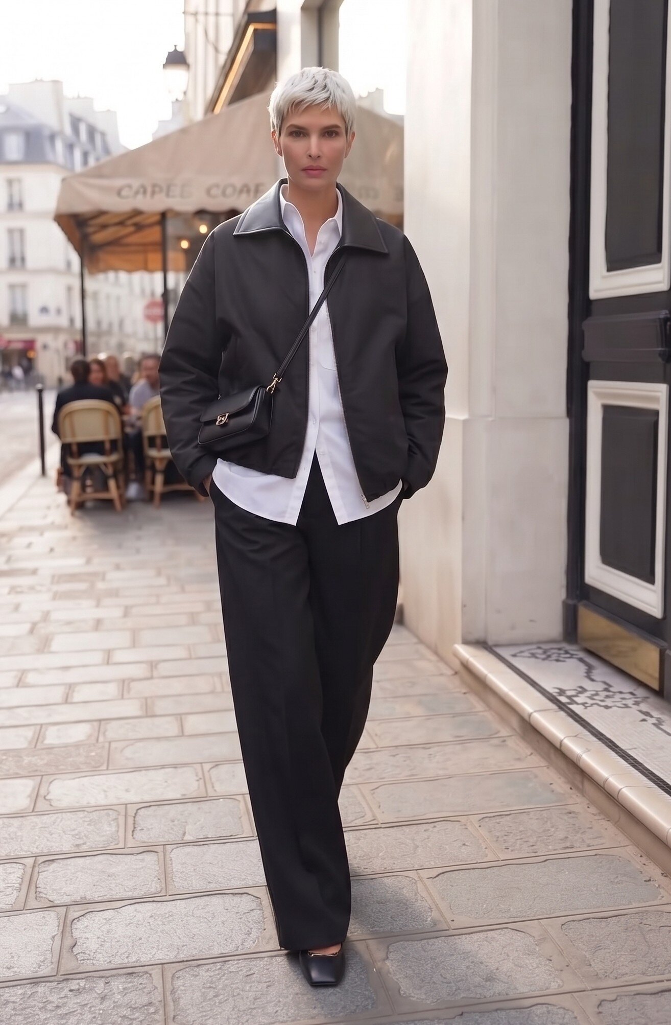 Großhändler Max & Enjoy (Vêtements) - Jacke mit Kunstlederkragen