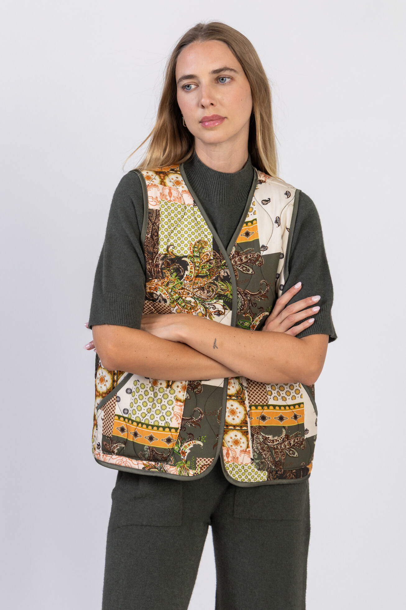 Grossista Max & Enjoy (Vêtements) - Gilet trapuntato senza maniche