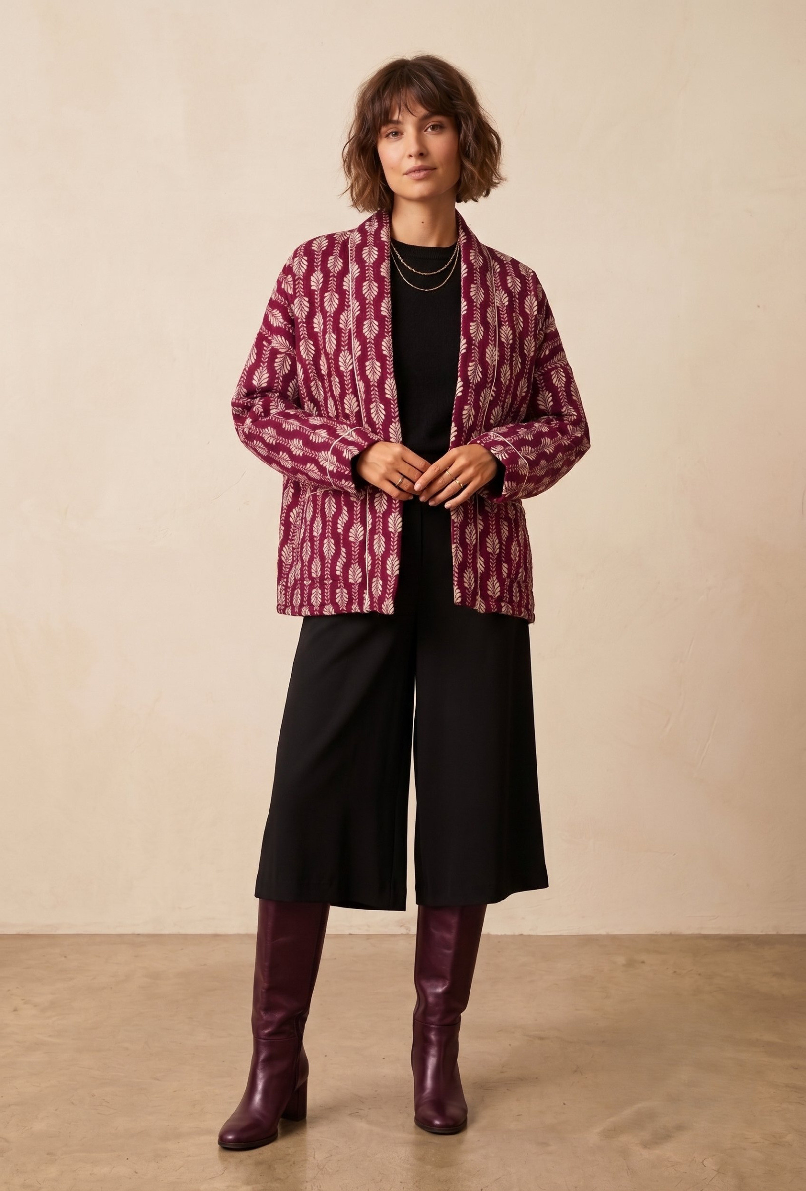 Großhändler Max & Enjoy (Vêtements) - Steppjacke verzaubert mit ihrem raffinierten Druck
