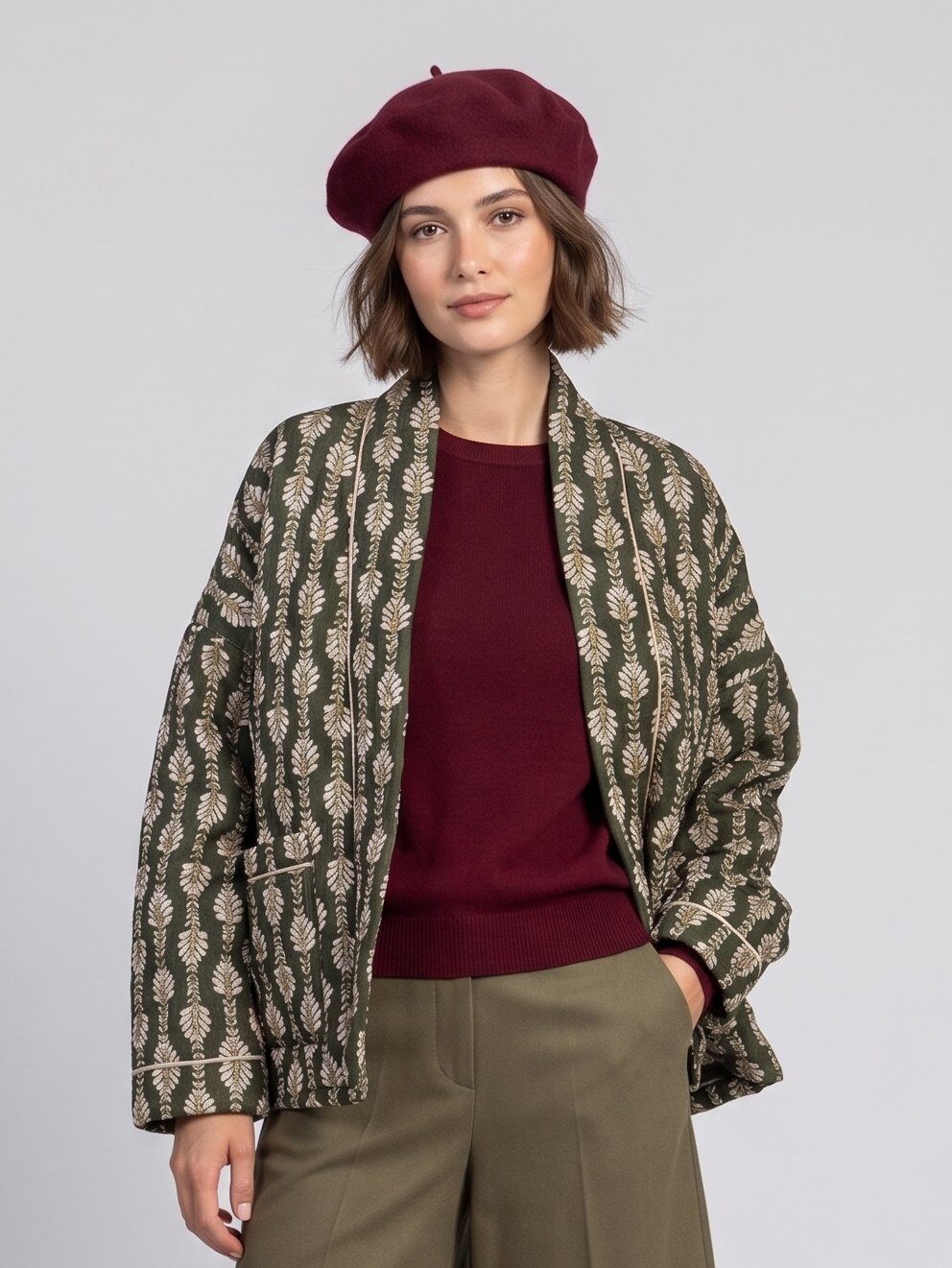 Grossiste Max & Enjoy (Vêtements) - Veste matelassée séduit par son imprimé raffiné