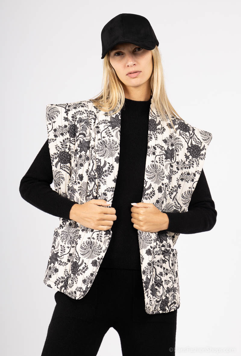 Grossista Max & Enjoy (Vêtements) - Giacca stampata floreale senza manica