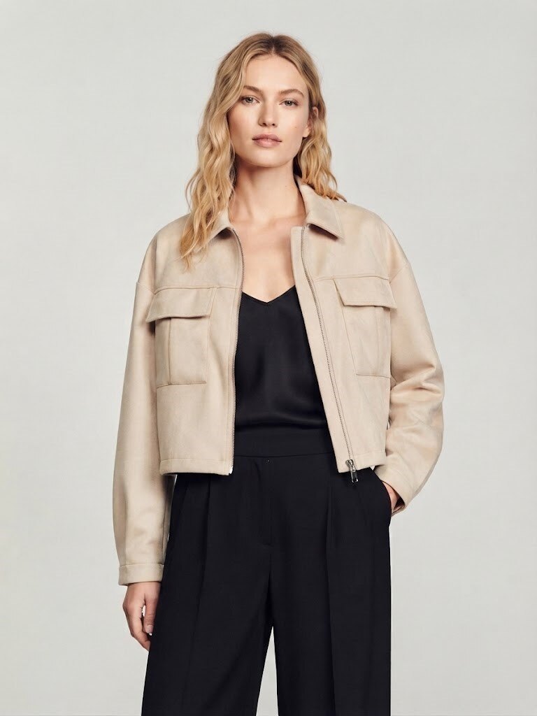Mayorista Max & Enjoy (Vêtements) - Chaqueta corta de imitación ante