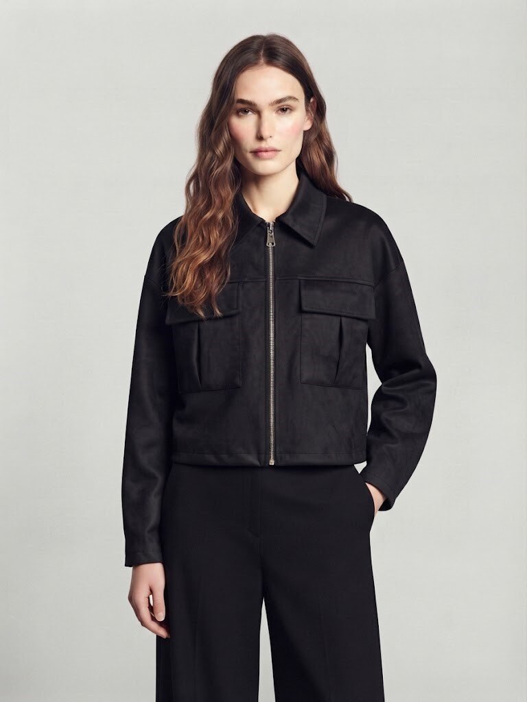 Grossiste Max & Enjoy (Vêtements) - Veste courte en imitation daim