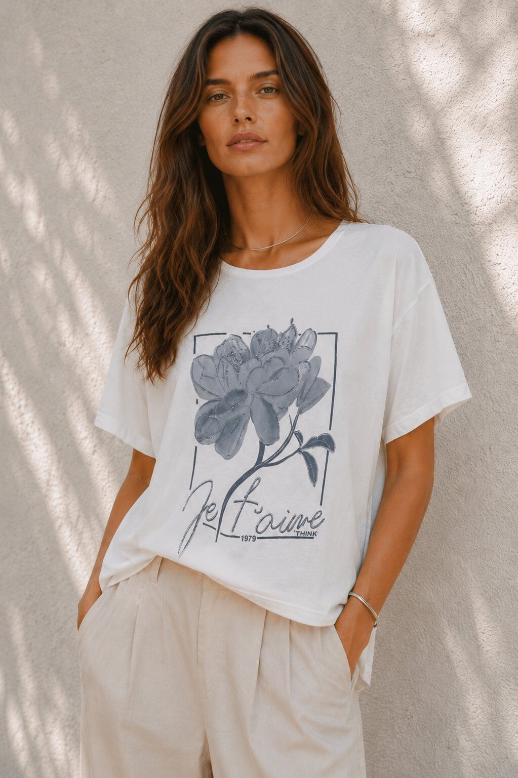 Wholesaler max long - Oversized T-shirt with artistic floral print