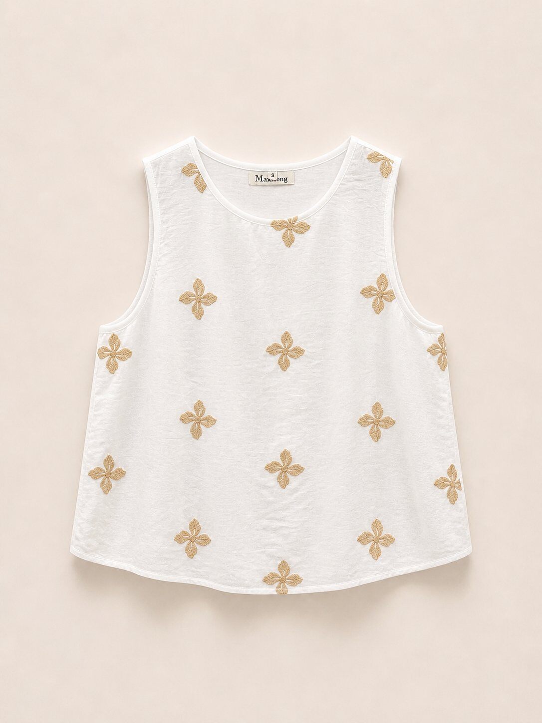 Mayorista max long - Top bordado floral
