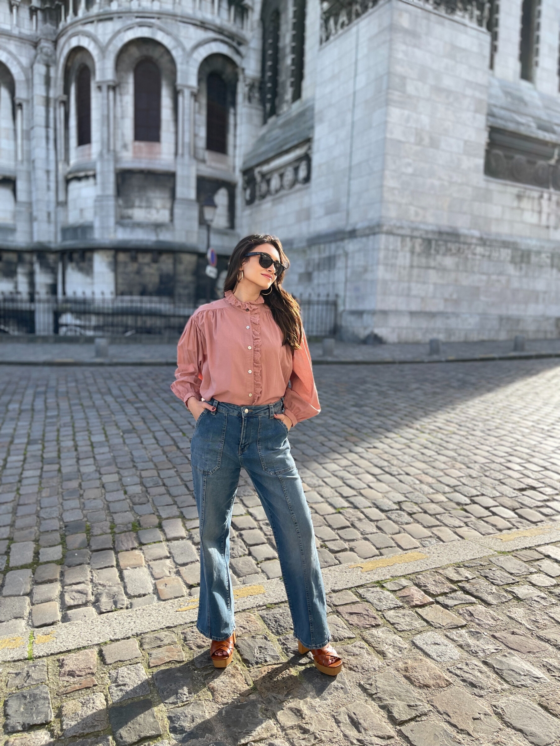Wholesaler MAXMILA PARIS - Washed Cotton Shirt with Lace NOEMA