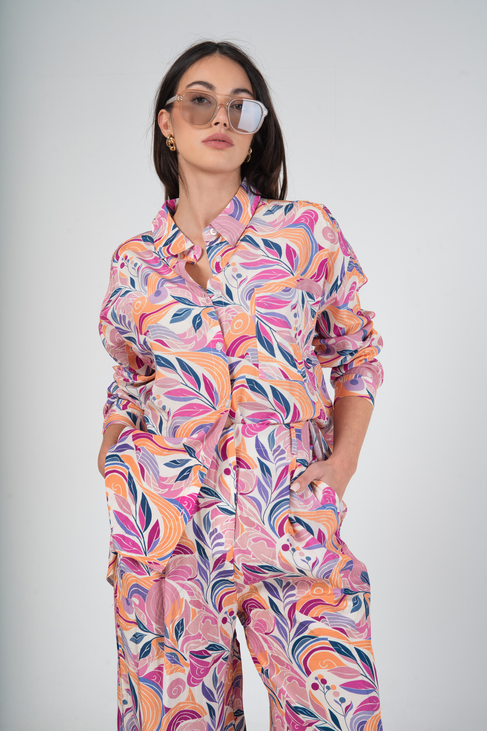 Wholesaler MAXMILA PARIS - Fluid shirt floral patterns