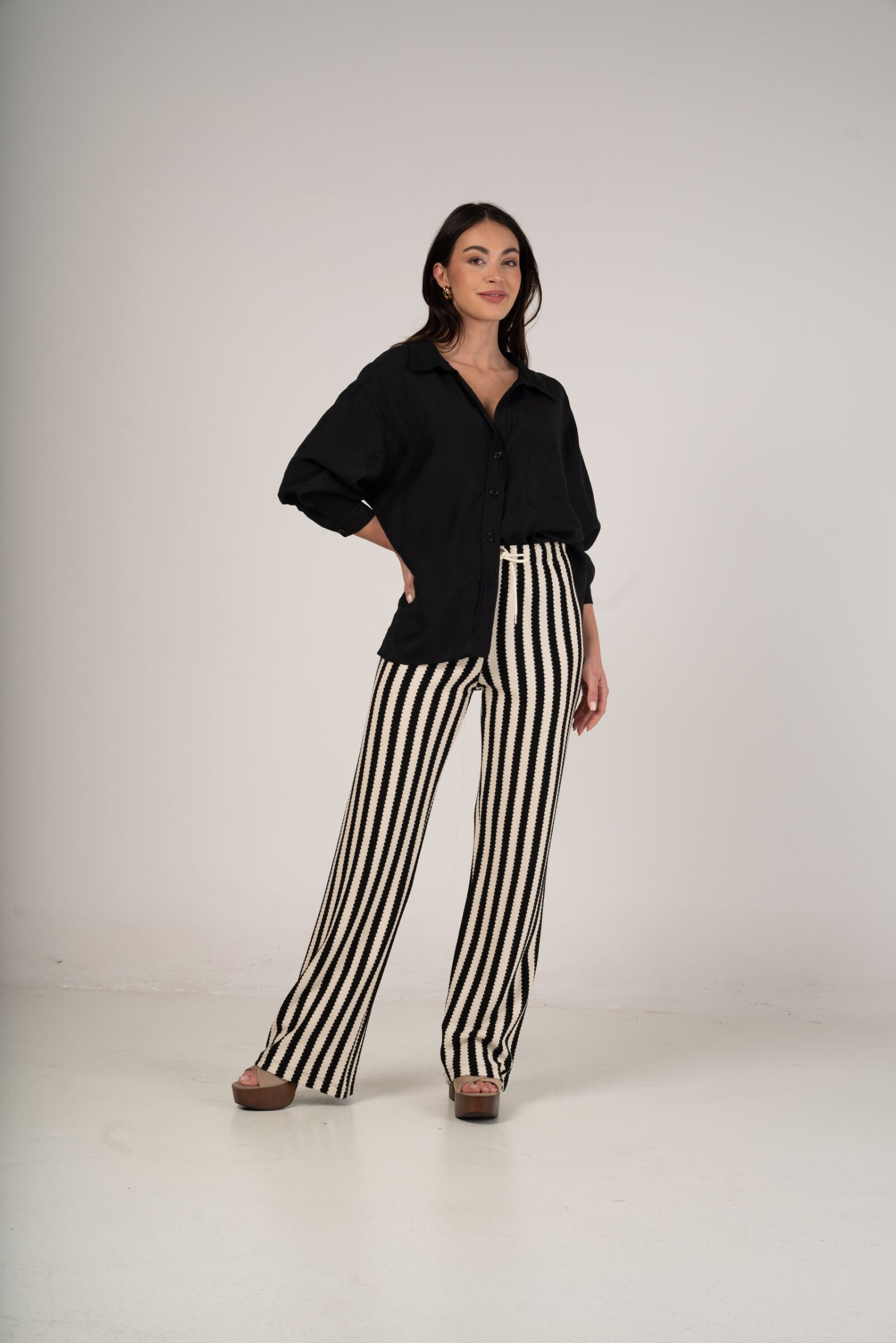 Flexible long sleeve shirt - Black - 4 - large format