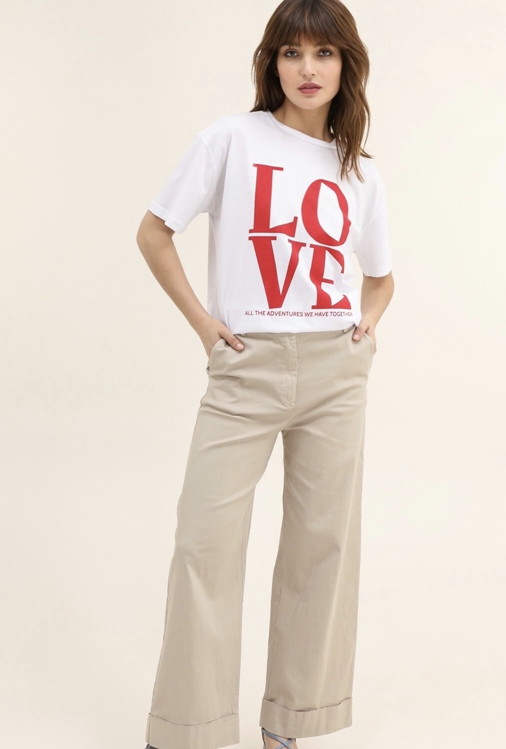Grossista MAXMILA PARIS - Pantaloni da donna DINO in cotone elasticizzato