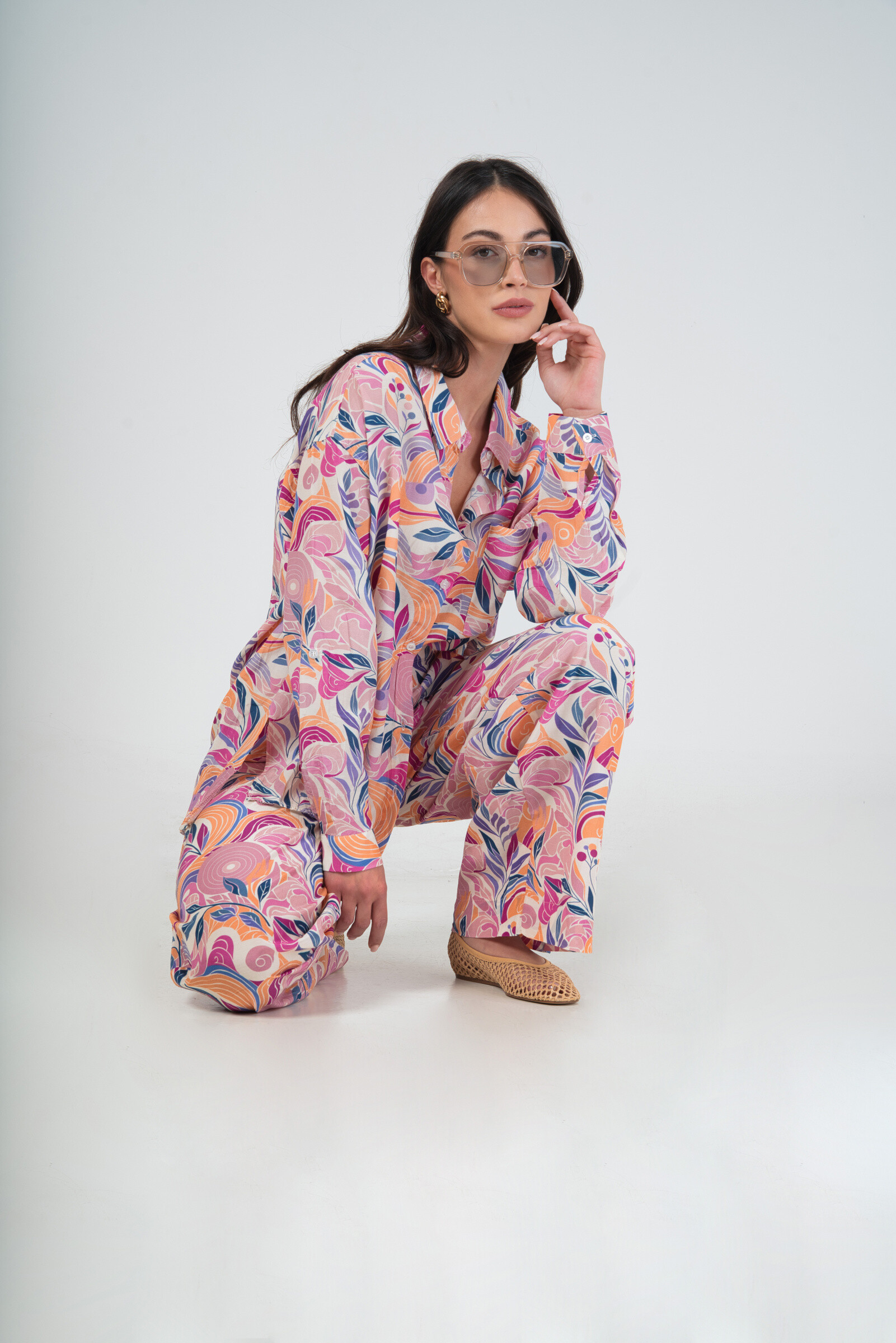 Wholesaler MAXMILA PARIS - Fluid and relaxed pants high waist