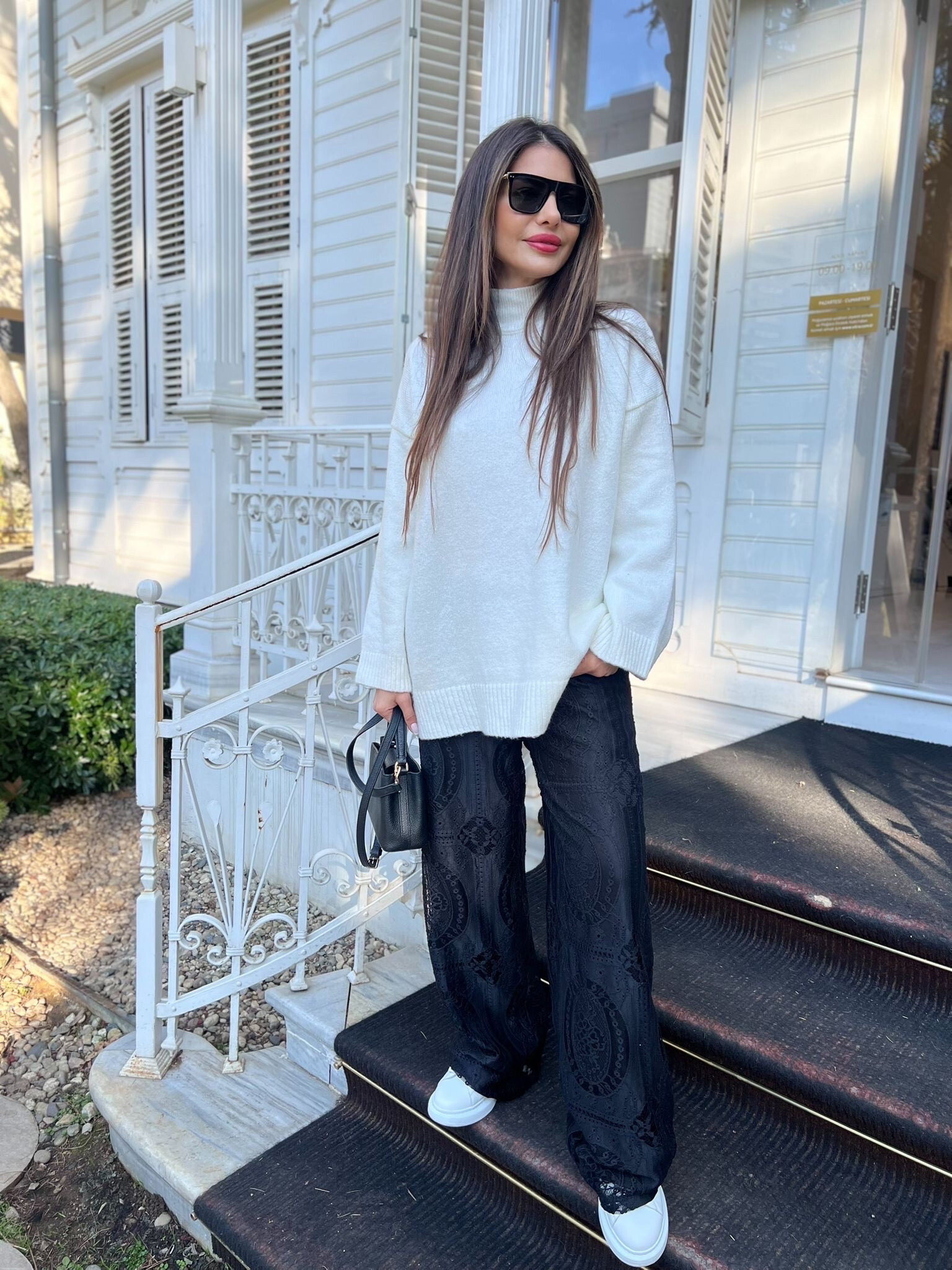 Wholesaler MAXMILA PARIS - Funnel neck sweater with flared sleeves