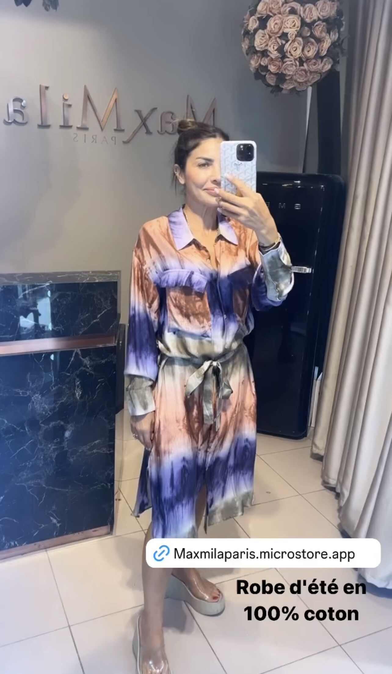 Wholesaler MAXMILA PARIS - Roda Tie and Die Dress