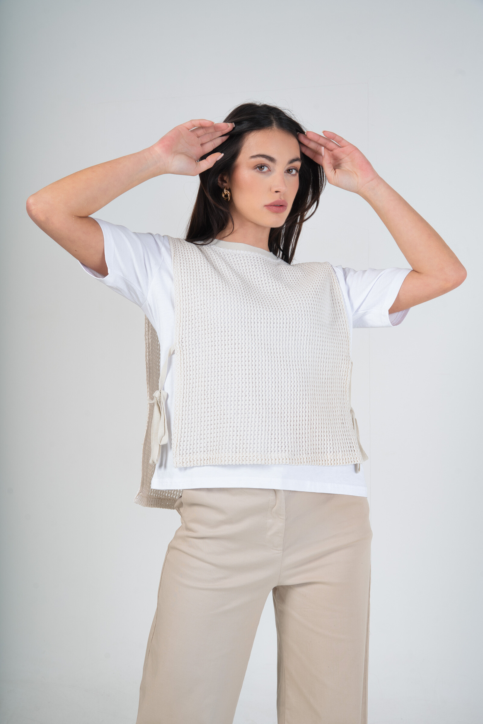 Wholesaler MAXMILA PARIS - 2-in 1 Japanese t-shirt with honeycomb pattern