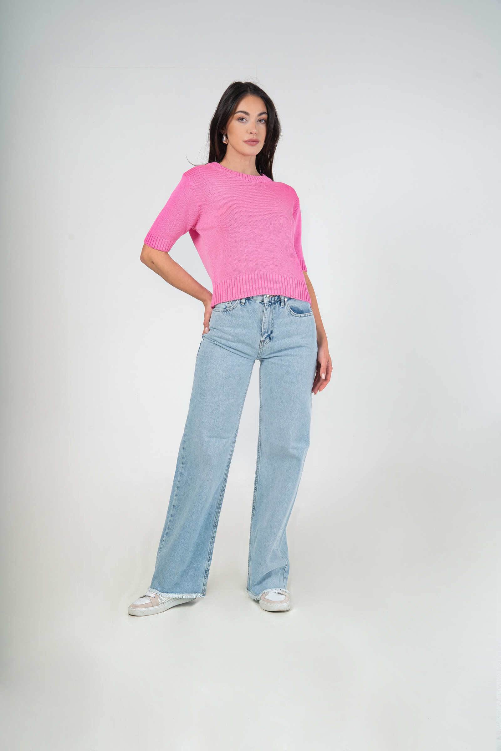 Wholesaler MAXMILA PARIS - Very soft plain knit t-shirt