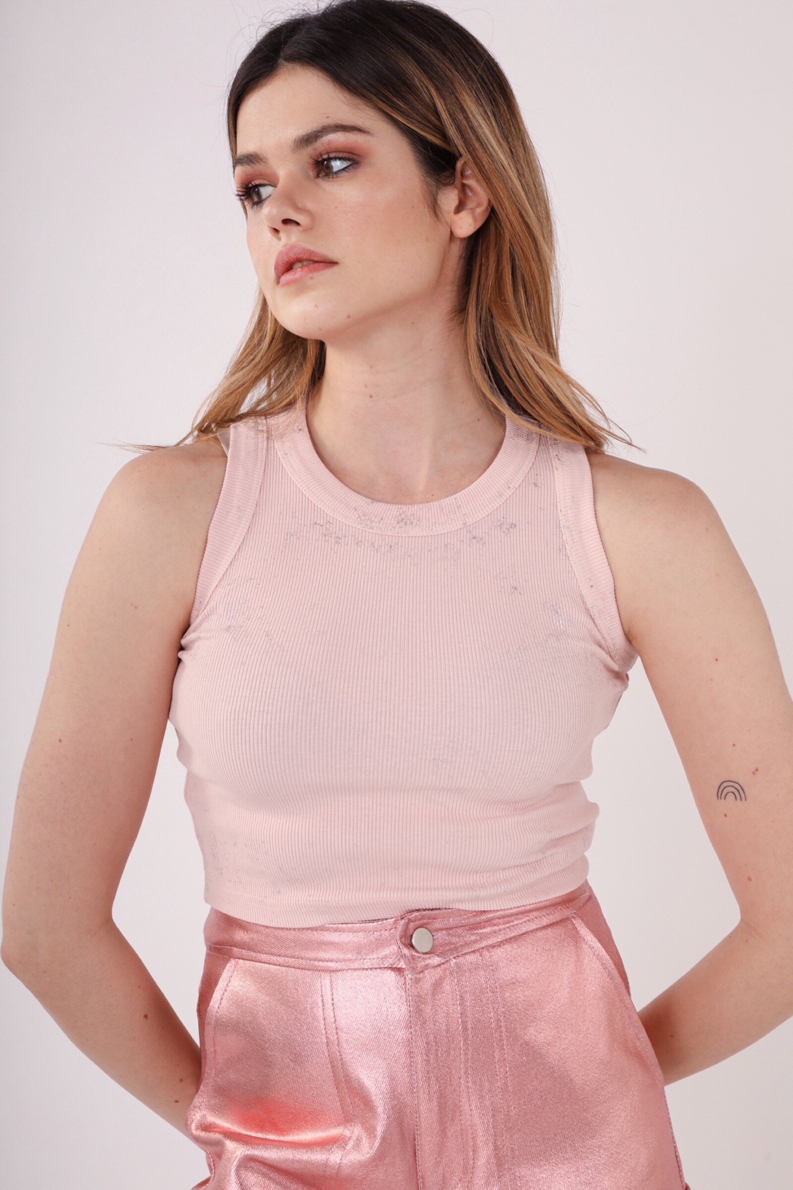 Wholesaler MAXMILA PARIS - Plain Cropped Tank Top HOPE
