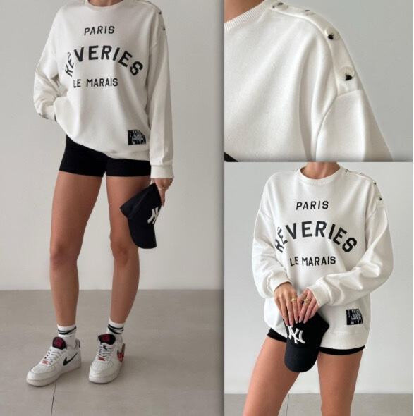 Wholesaler MAXMILA PARIS - Sweatshirt with Parisian print