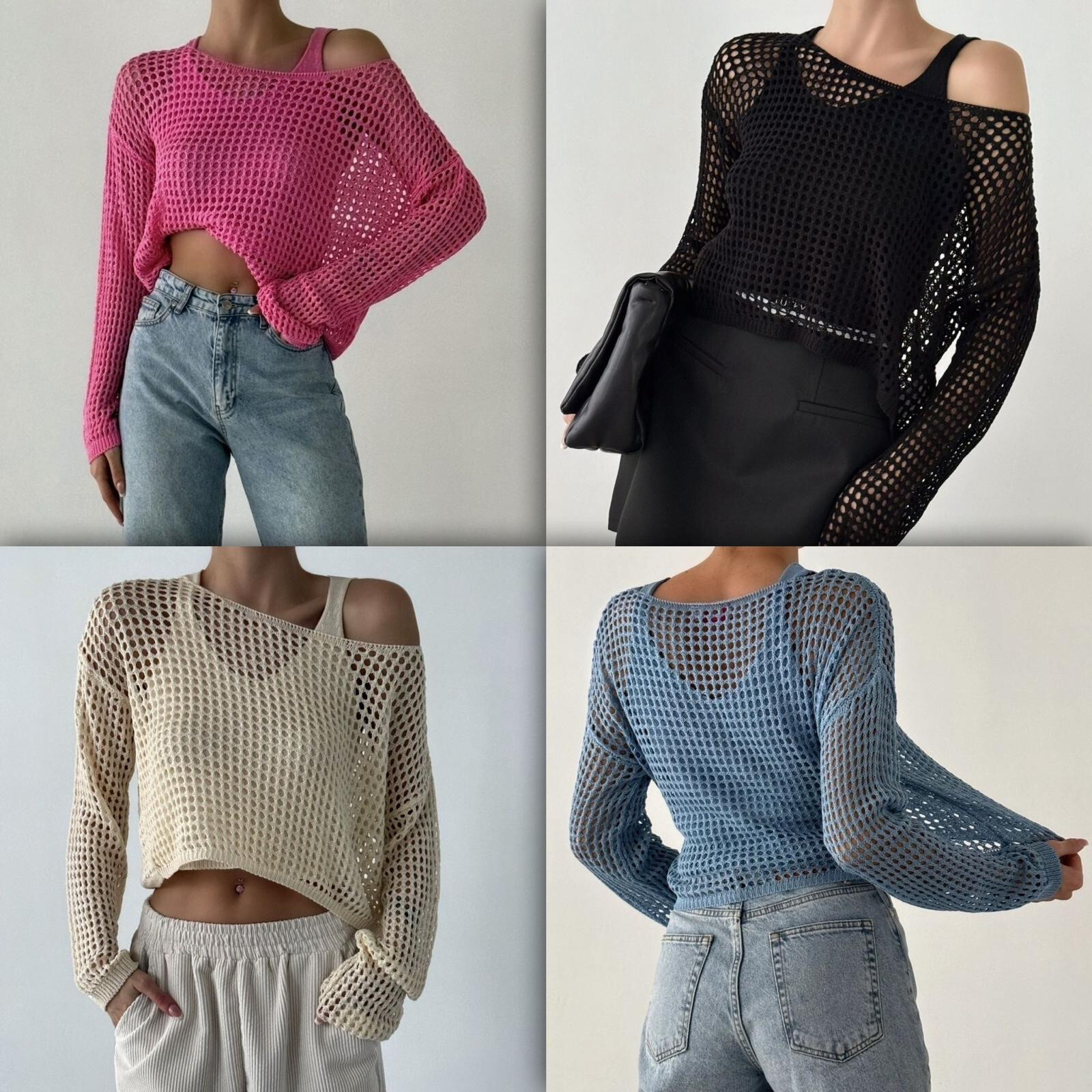 Wholesaler MAXMILA PARIS - Opened knit sweater with long sleeves
