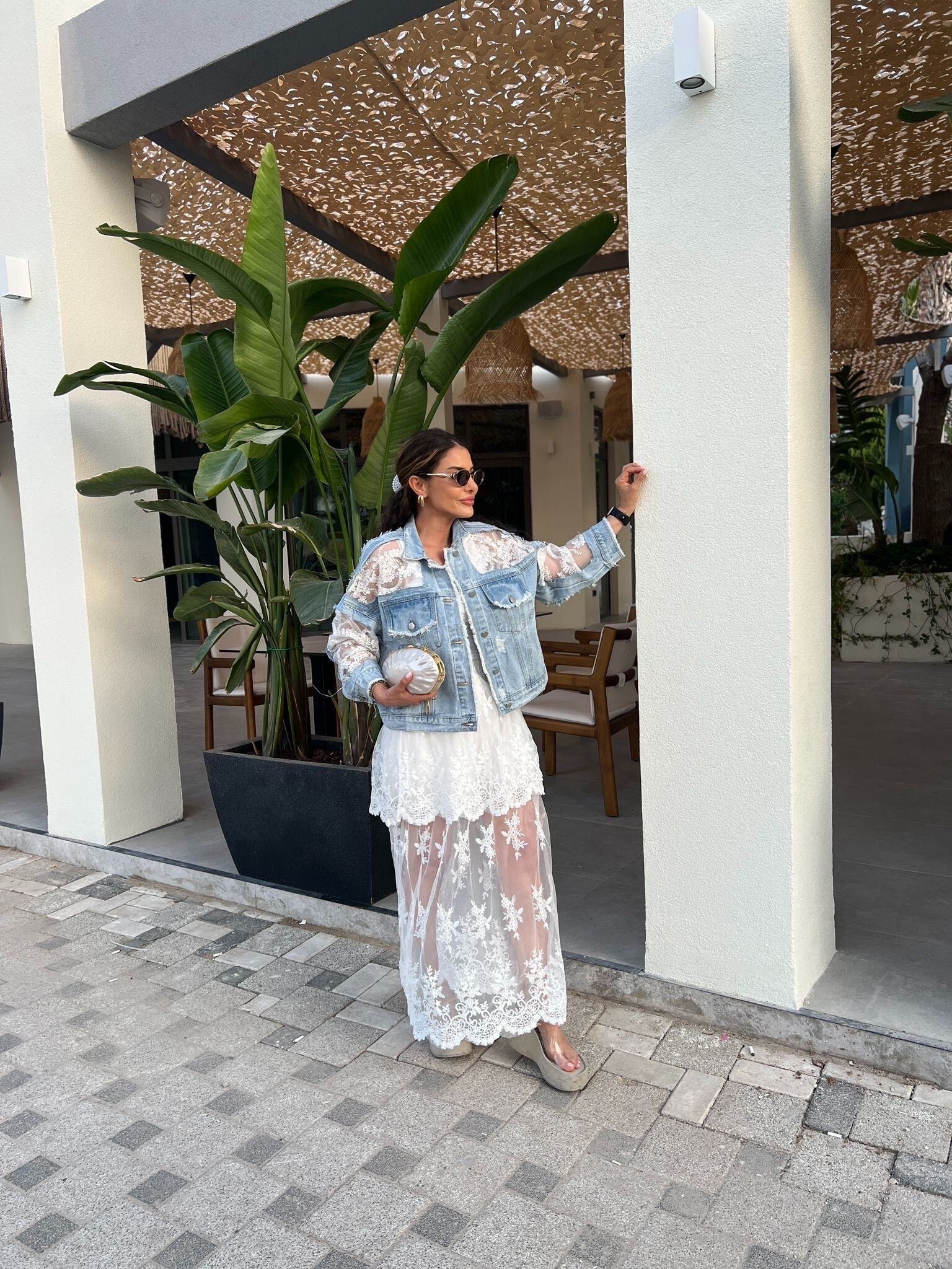 Großhändler MAXMILA PARIS - Jeans- und Spitzenjacke BAMS