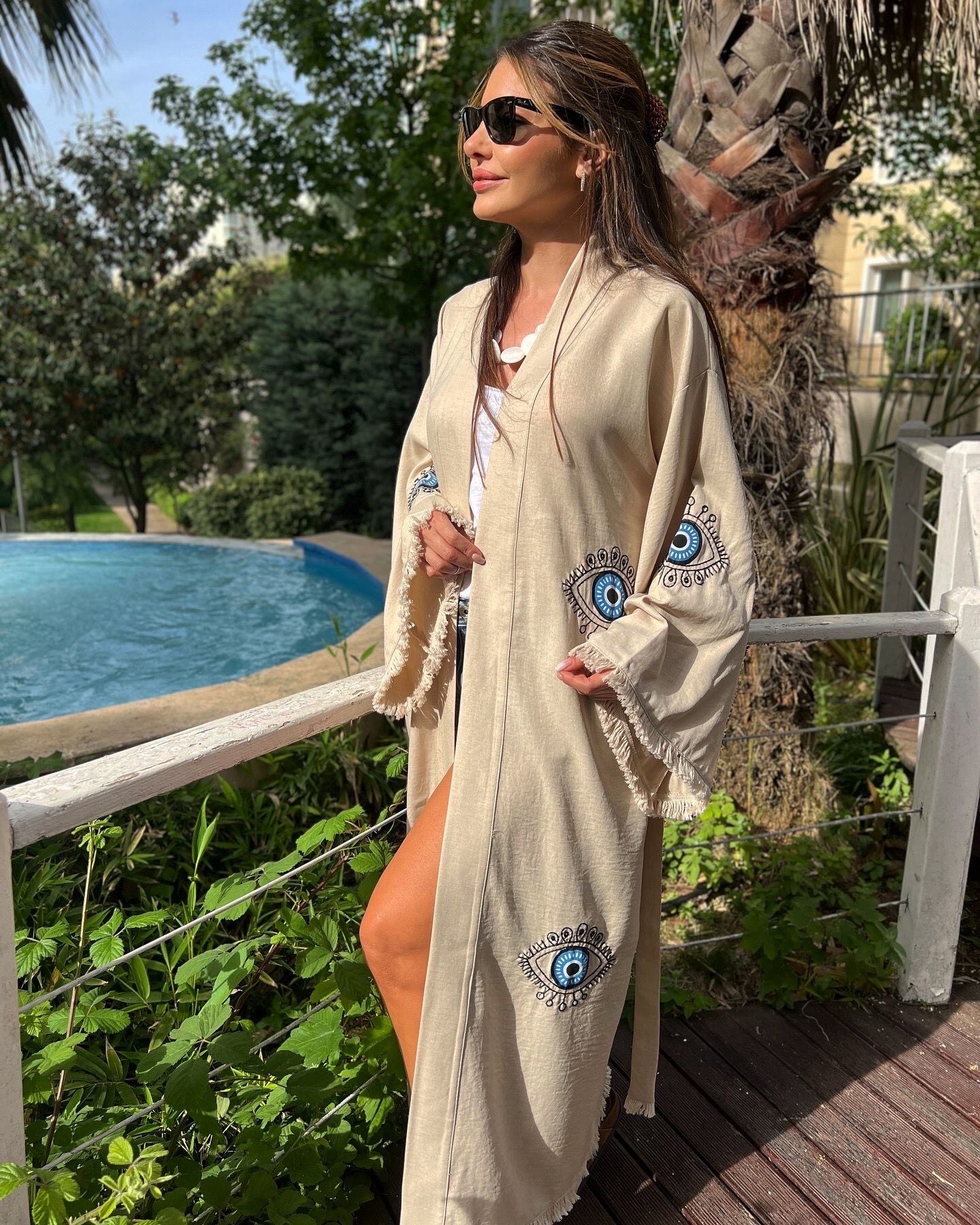 Wholesaler MAXMILA PARIS - Kimono Olven for the beach or the embroidered patterns
