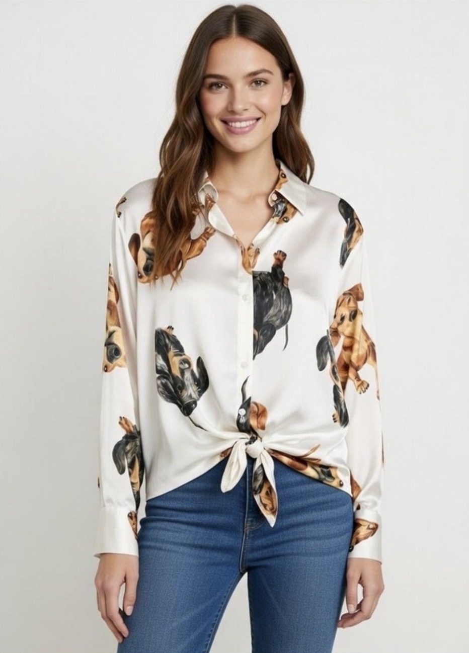 Grossiste MAY MODA - Chemises à motif de chien