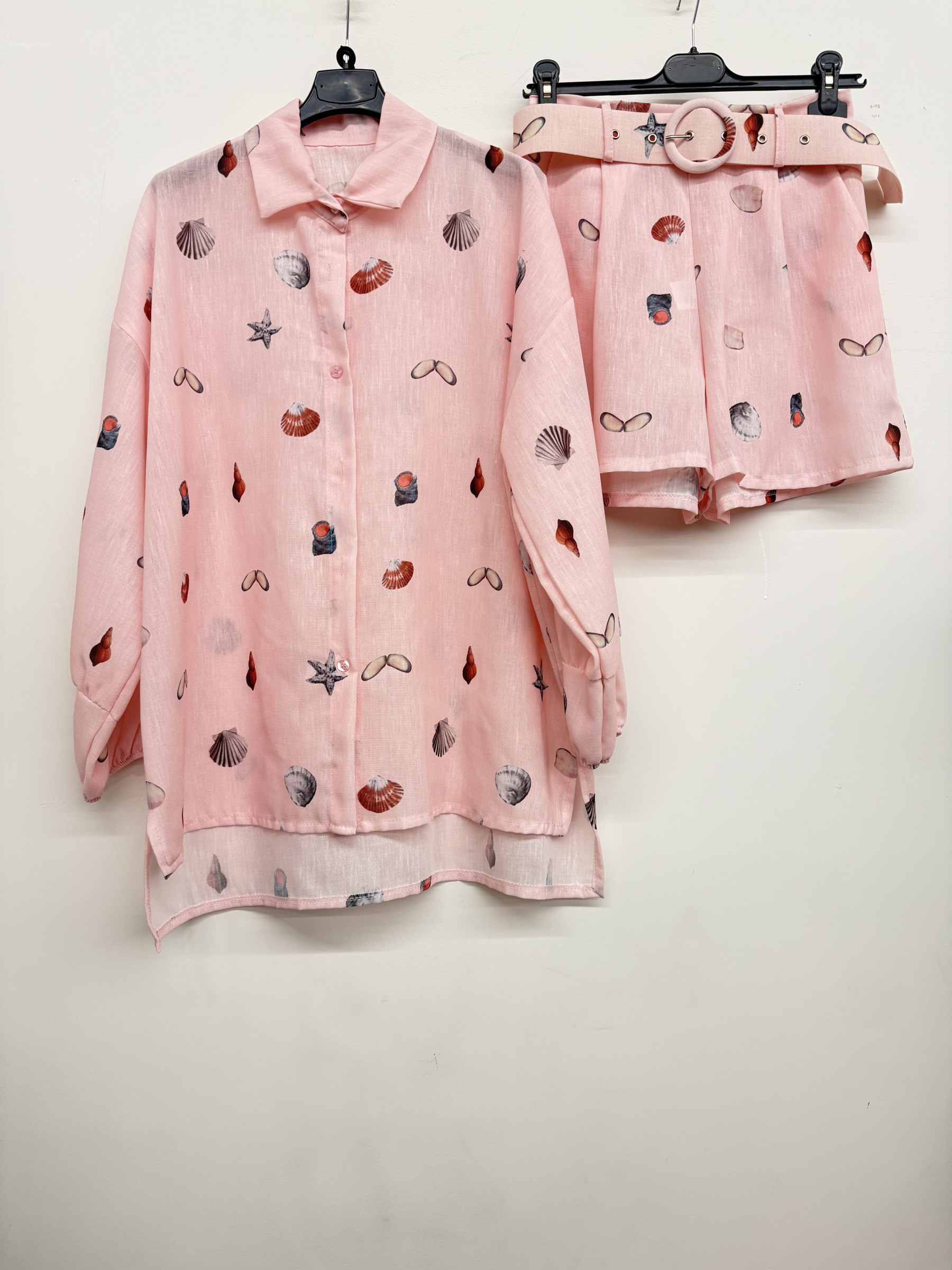 Grossiste MAY MODA - Ensemble chemise et short imprimé avec ceinture