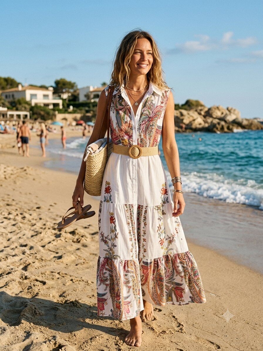 Wholesaler MAY MODA - Printed shirt dress with waist belt