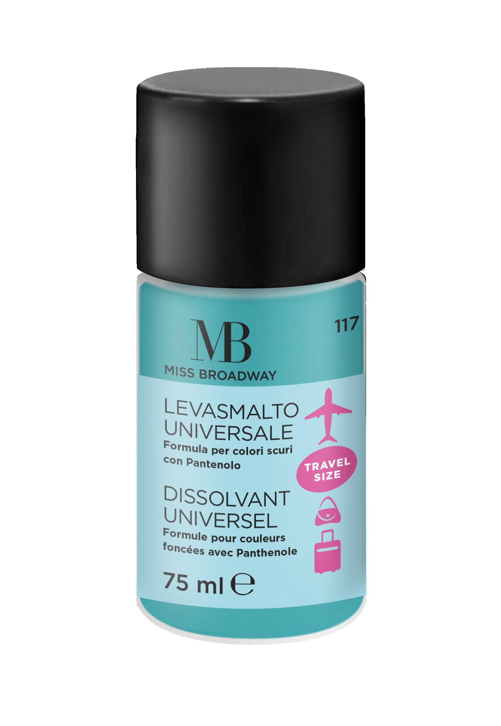Großhändler MB MILANO - Nagellackentferner - MB Milano - ROTE FRÜCHTE (BLAU) - 75 ml - mit Aceton - PCB x6 - hergestellt in Italien